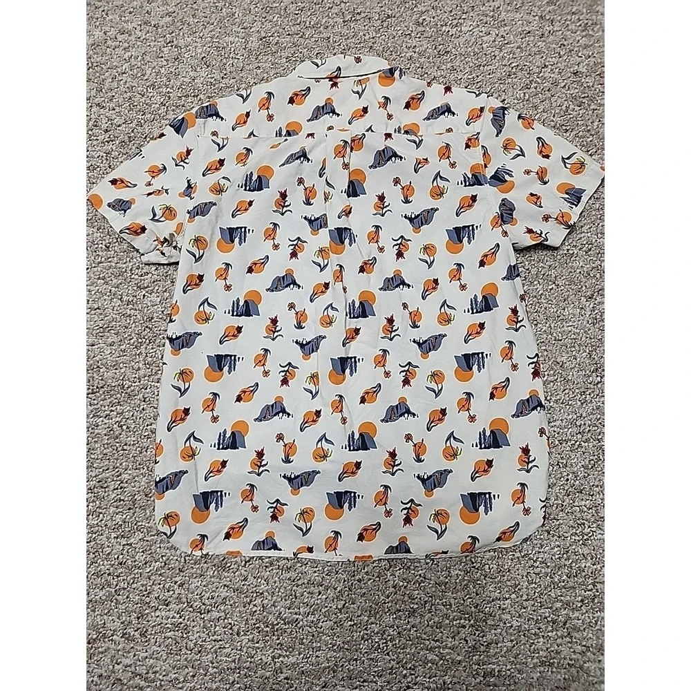 The North Face Button Up Shirt Floral Sun Mount Print Short Sleeve Mens XL India